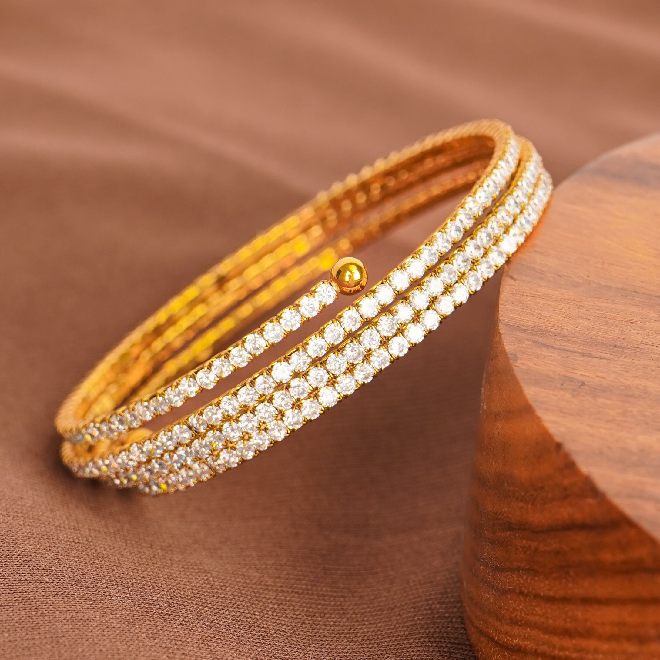 Crystal Wrap Spring Bracelet