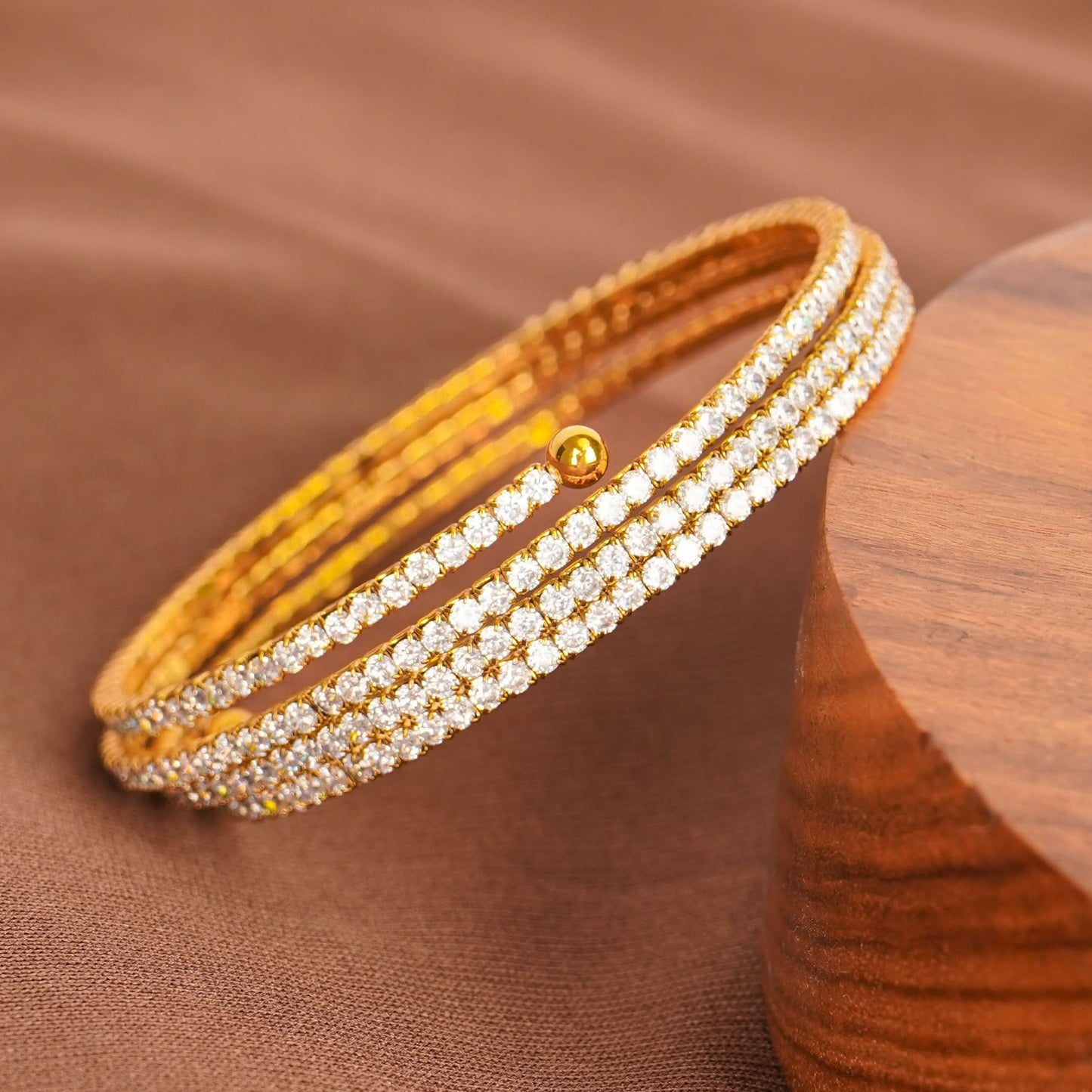 Crystal Wrap Spring Bracelet