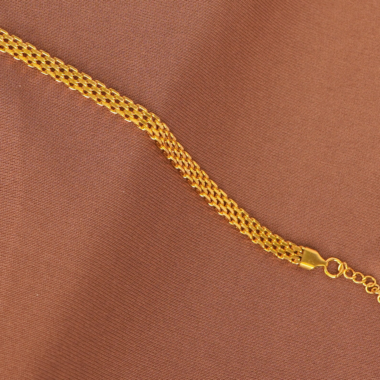 Elegant Braided Gold Chain Bracelet