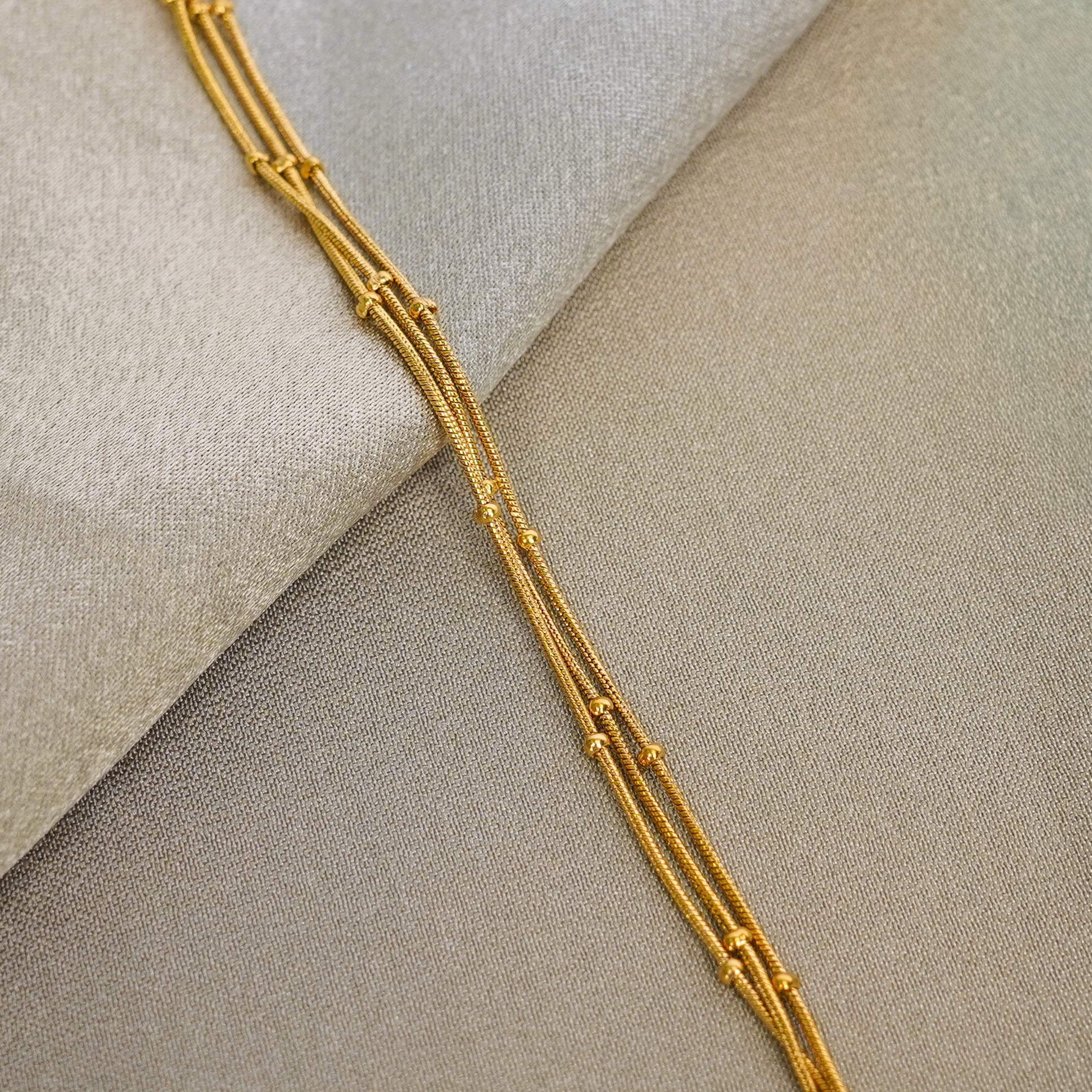 Retro Wave Gold Bracelet