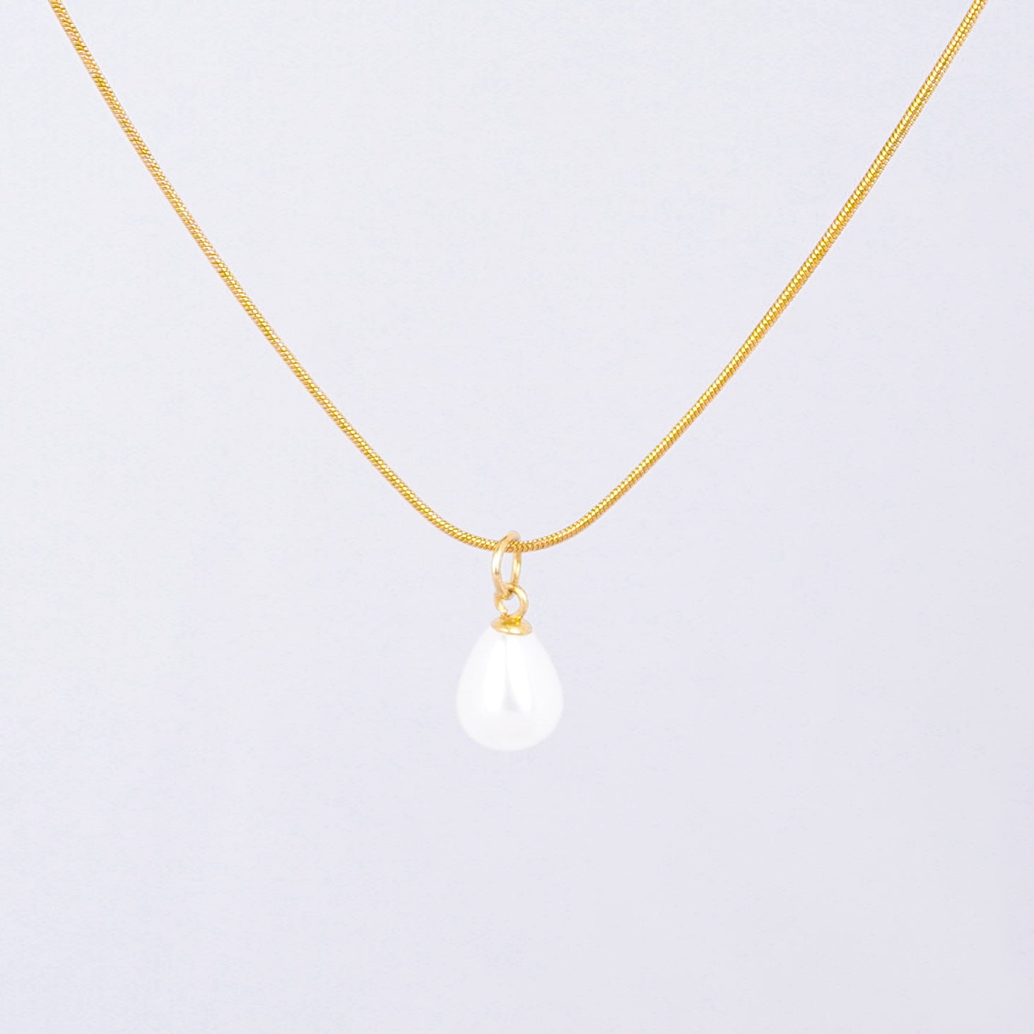 Classic Pearl Drop Necklace