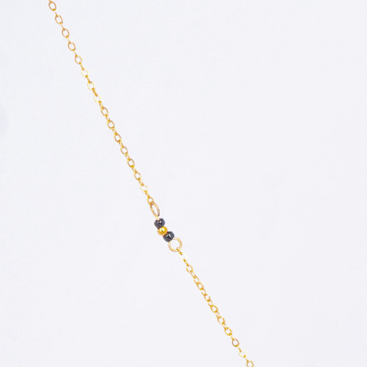 French Geometry White Zircon Necklace