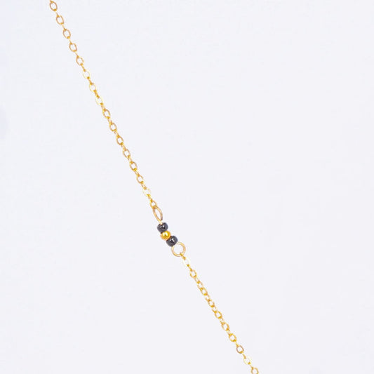 French Geometry White Zircon Necklace