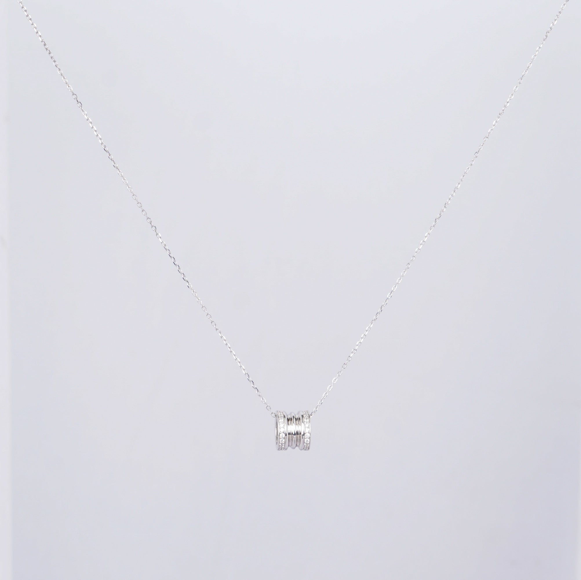 Silver Geometric Collarbone Necklace