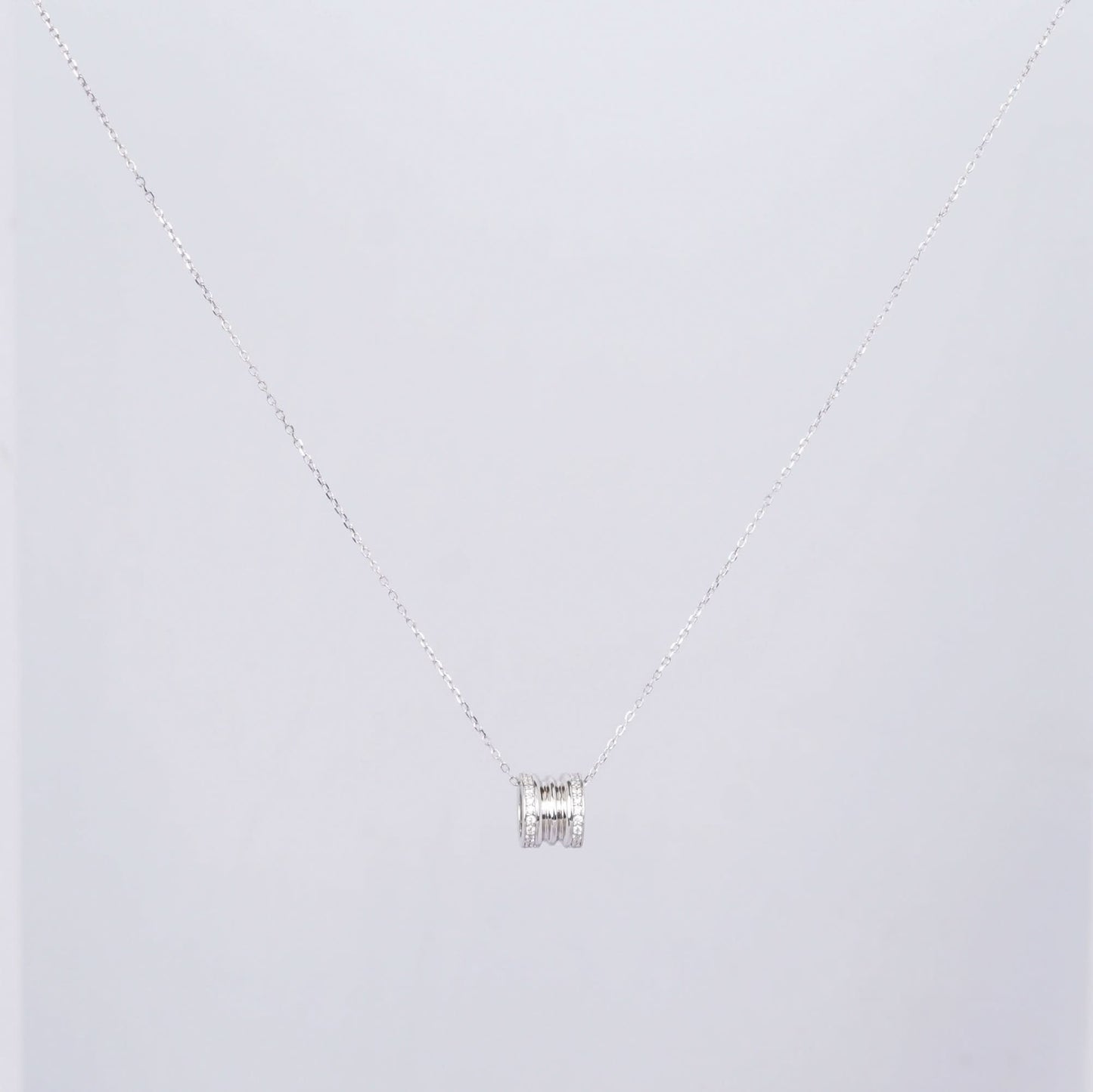 Silver Geometric Collarbone Necklace