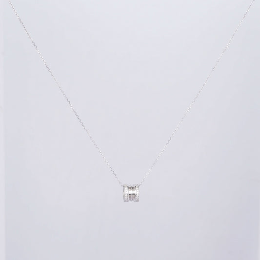 Silver Geometric Collarbone Necklace