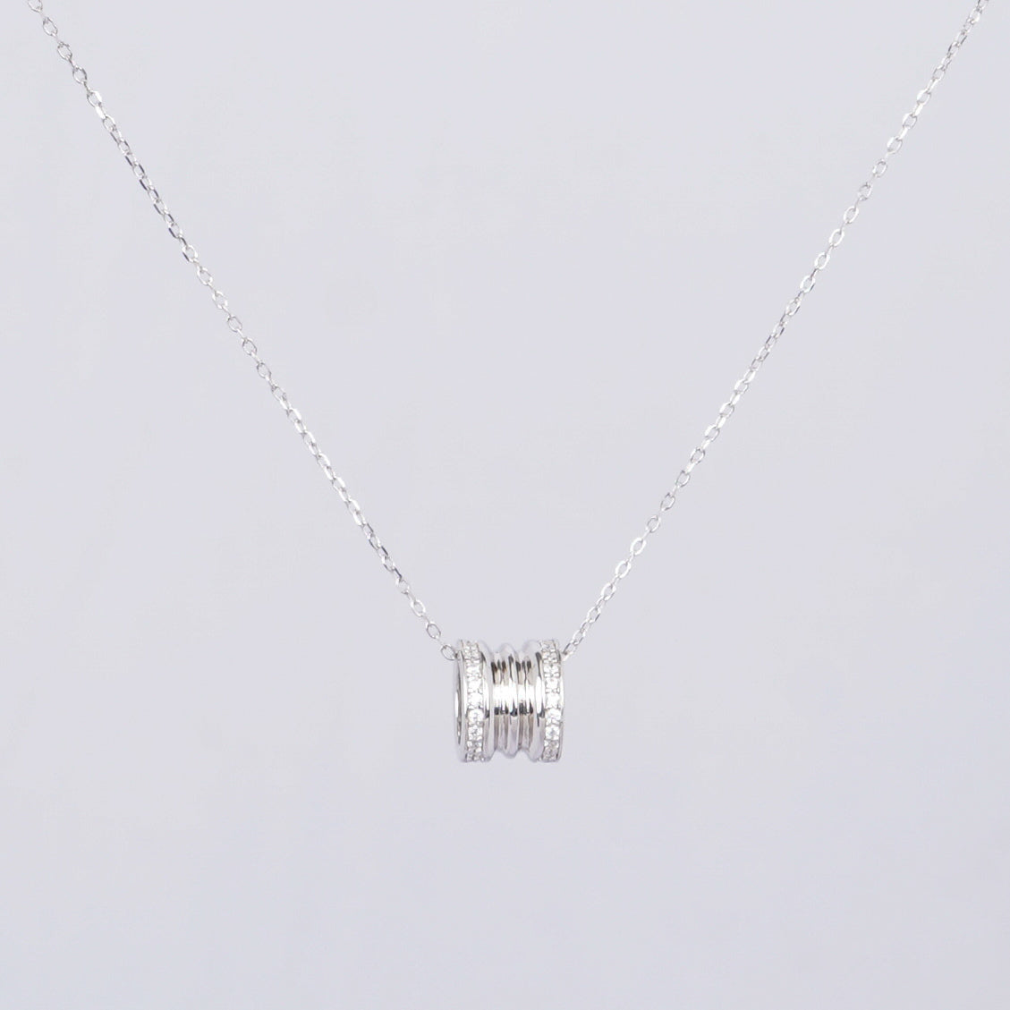 Silver Geometric Collarbone Necklace