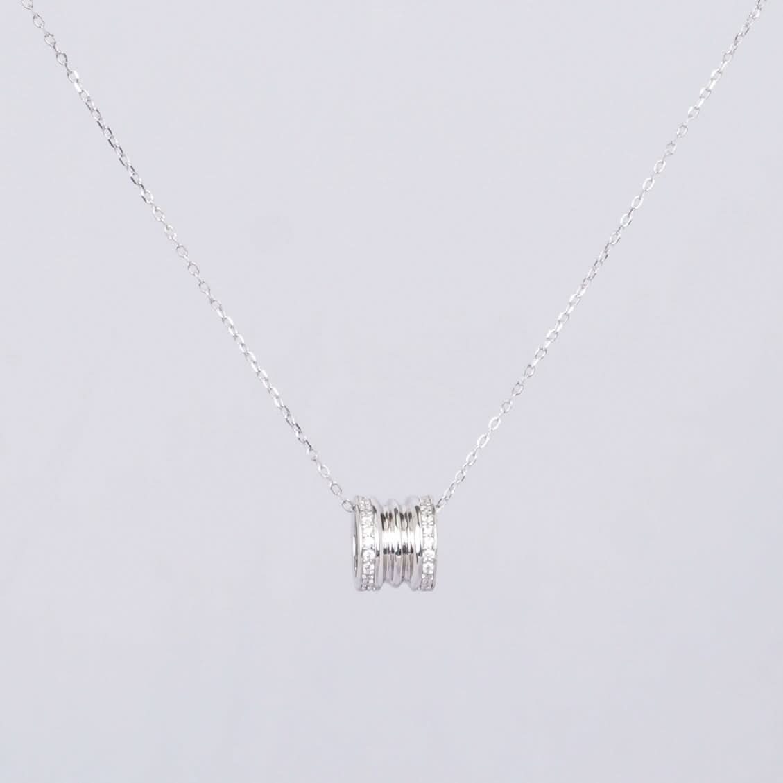 Silver Geometric Collarbone Necklace