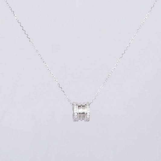 Silver Geometric Collarbone Necklace