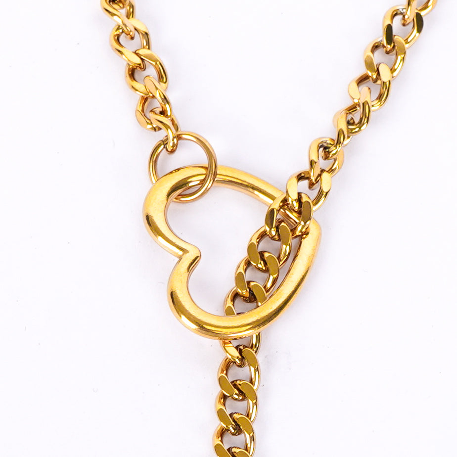 Bold Heart Link Necklace