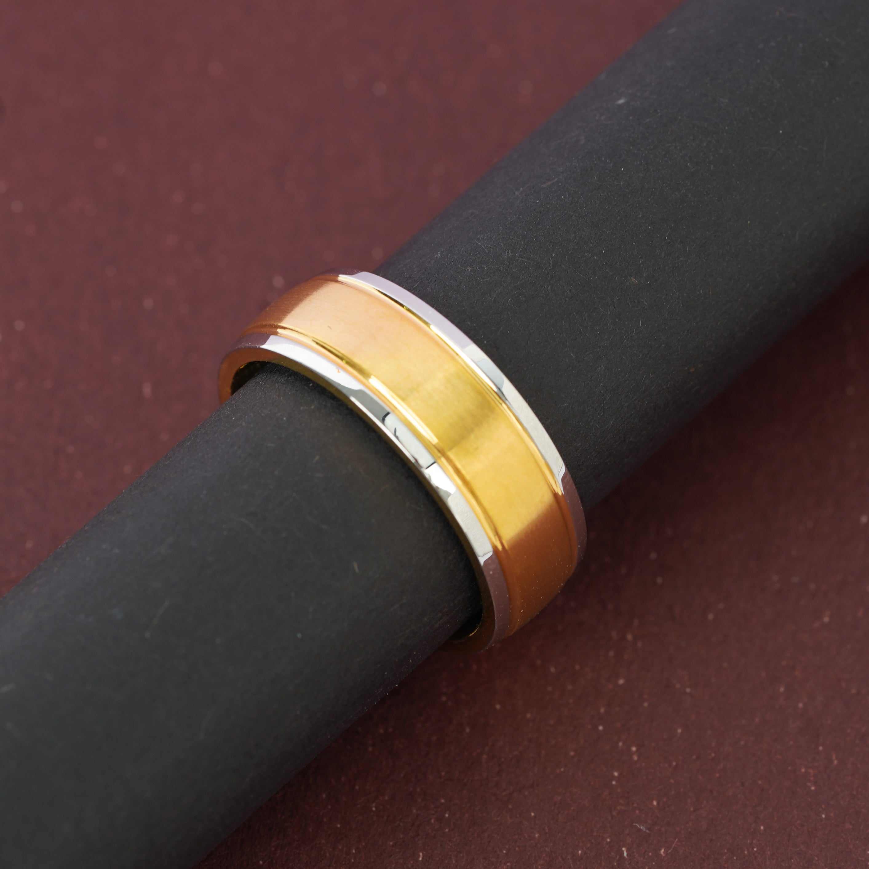 Premium Dual Tone Gold Band Ring