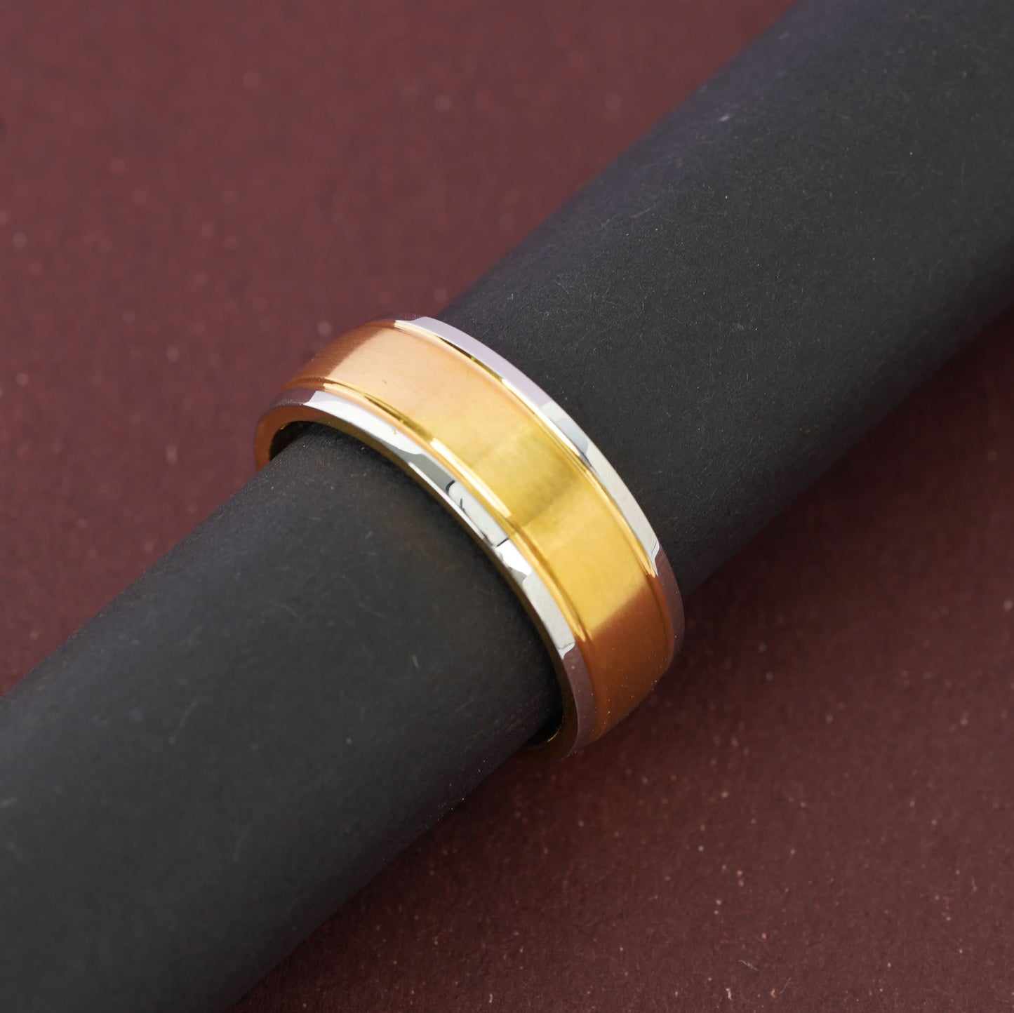 Premium Dual Tone Gold Band Ring