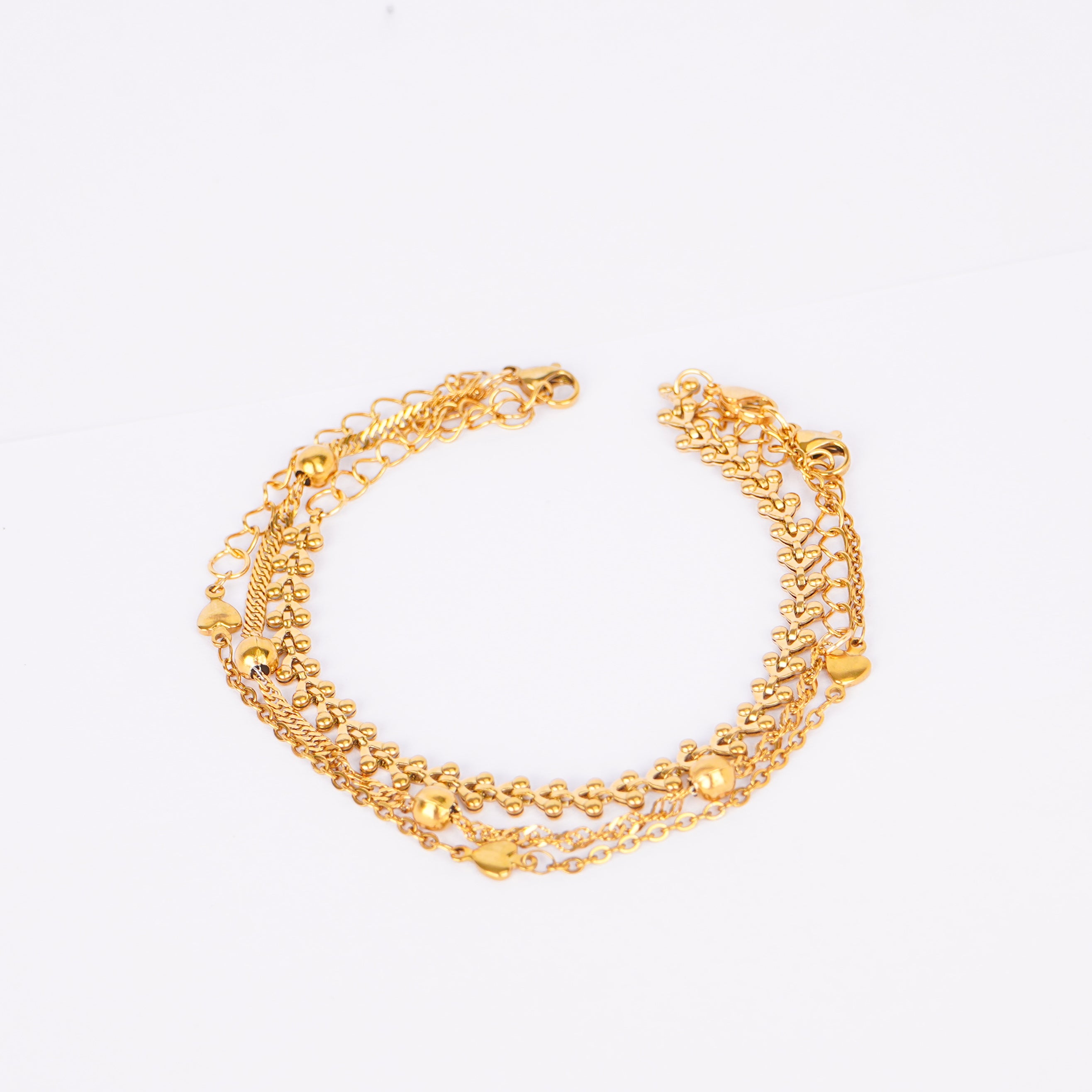 Luna Grace Layered Charm Bracelet