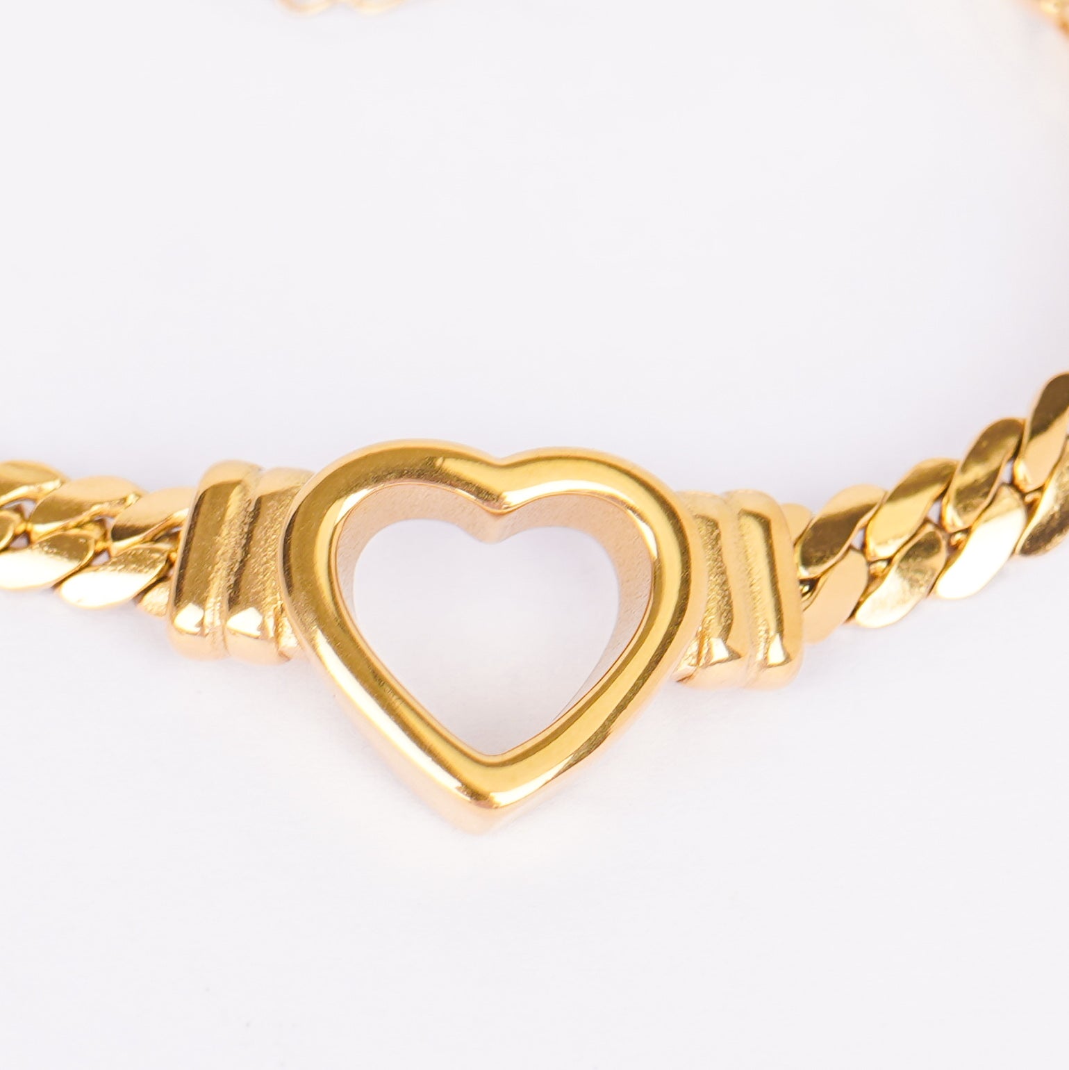 Heart Shape Gold Bracelet