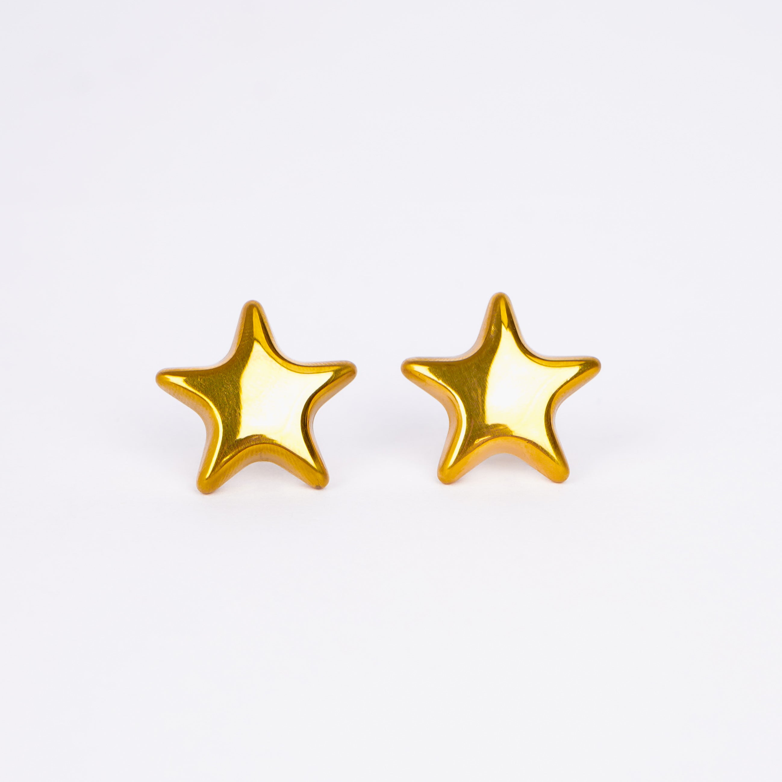 Puffy Star Stud Earrings