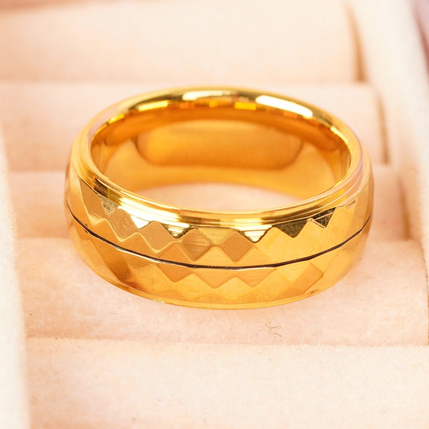 Pearl Rakhi With Classic Gold Ring Hamper