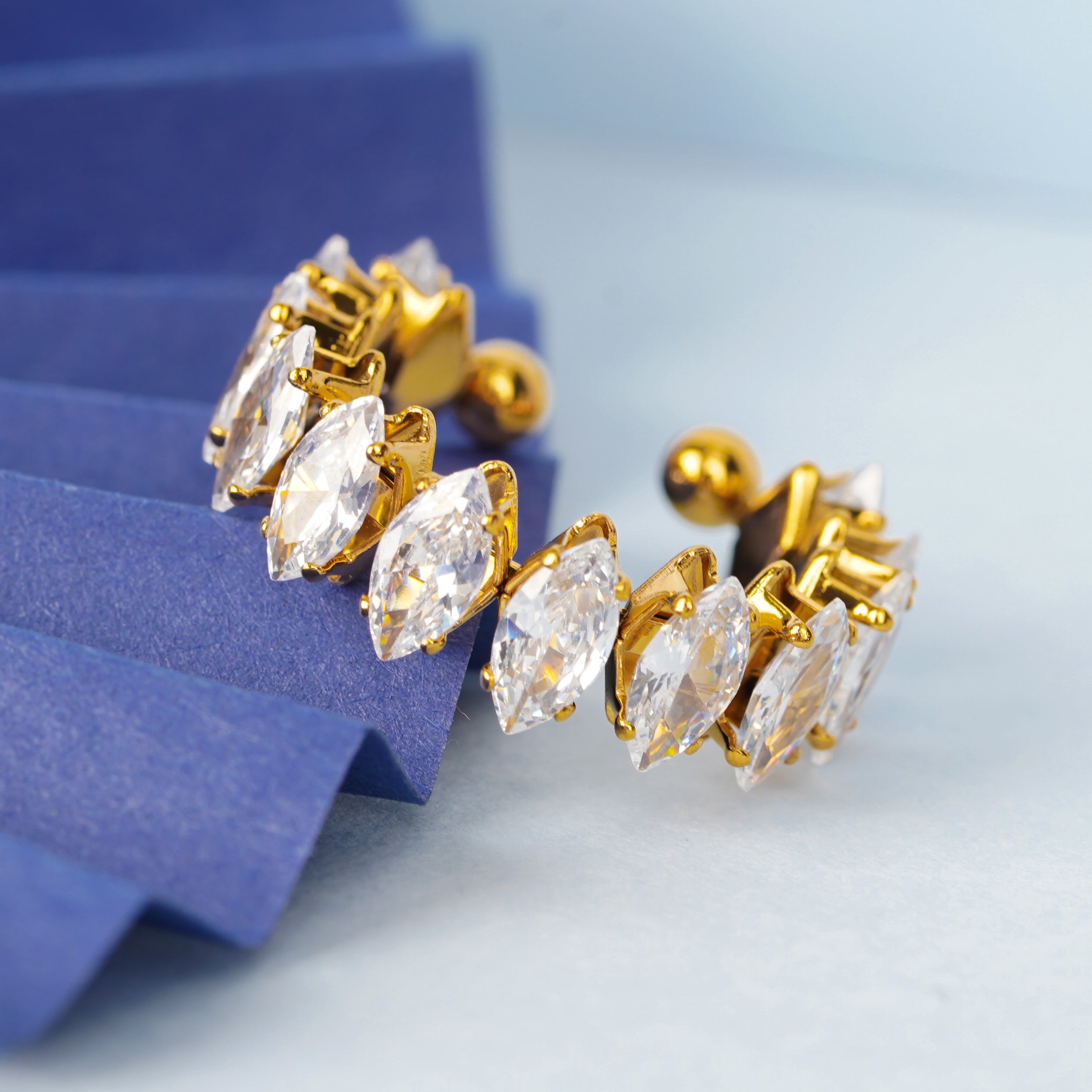 Royal Marquise Crystal Open Ring