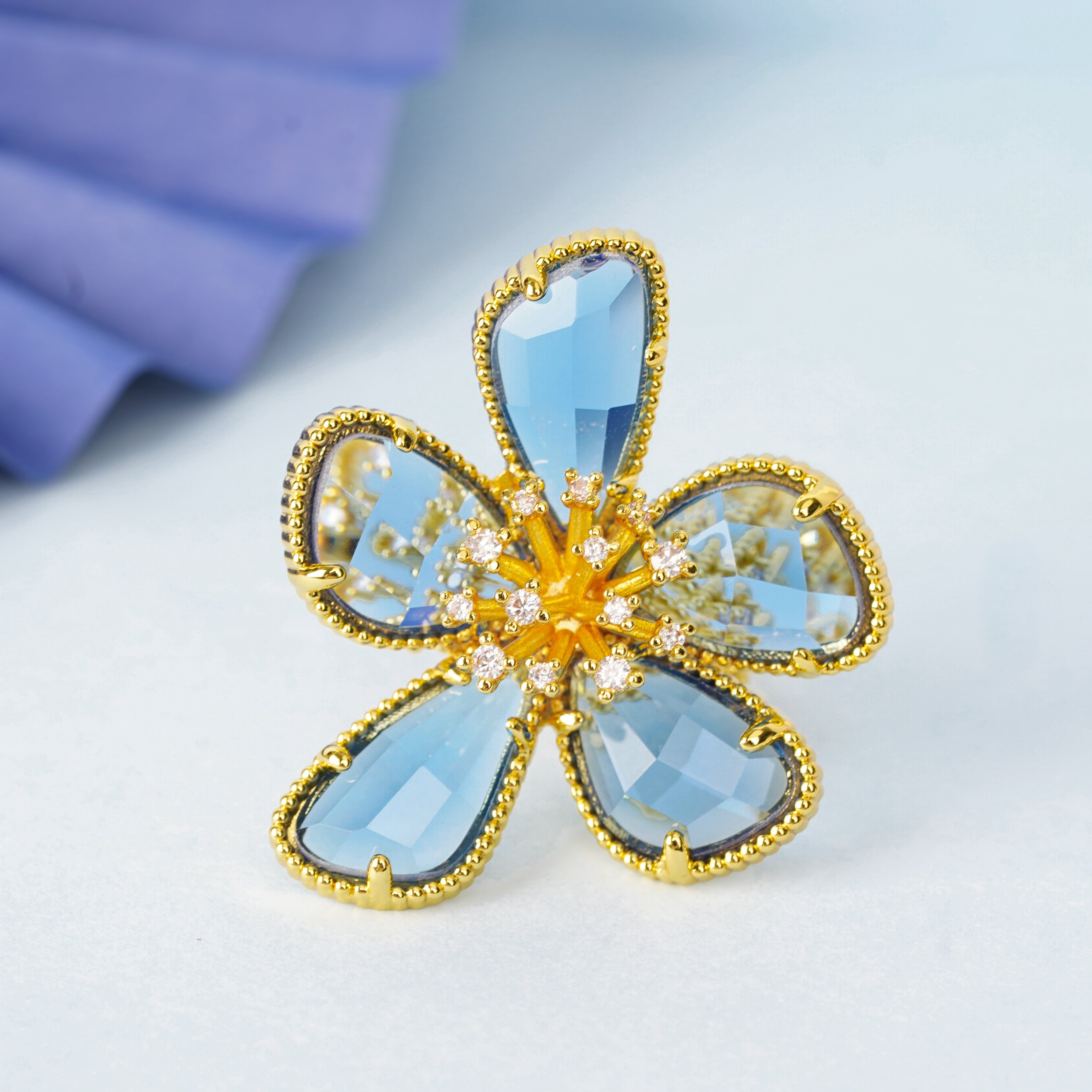 Royal Blue Crystal Blossom