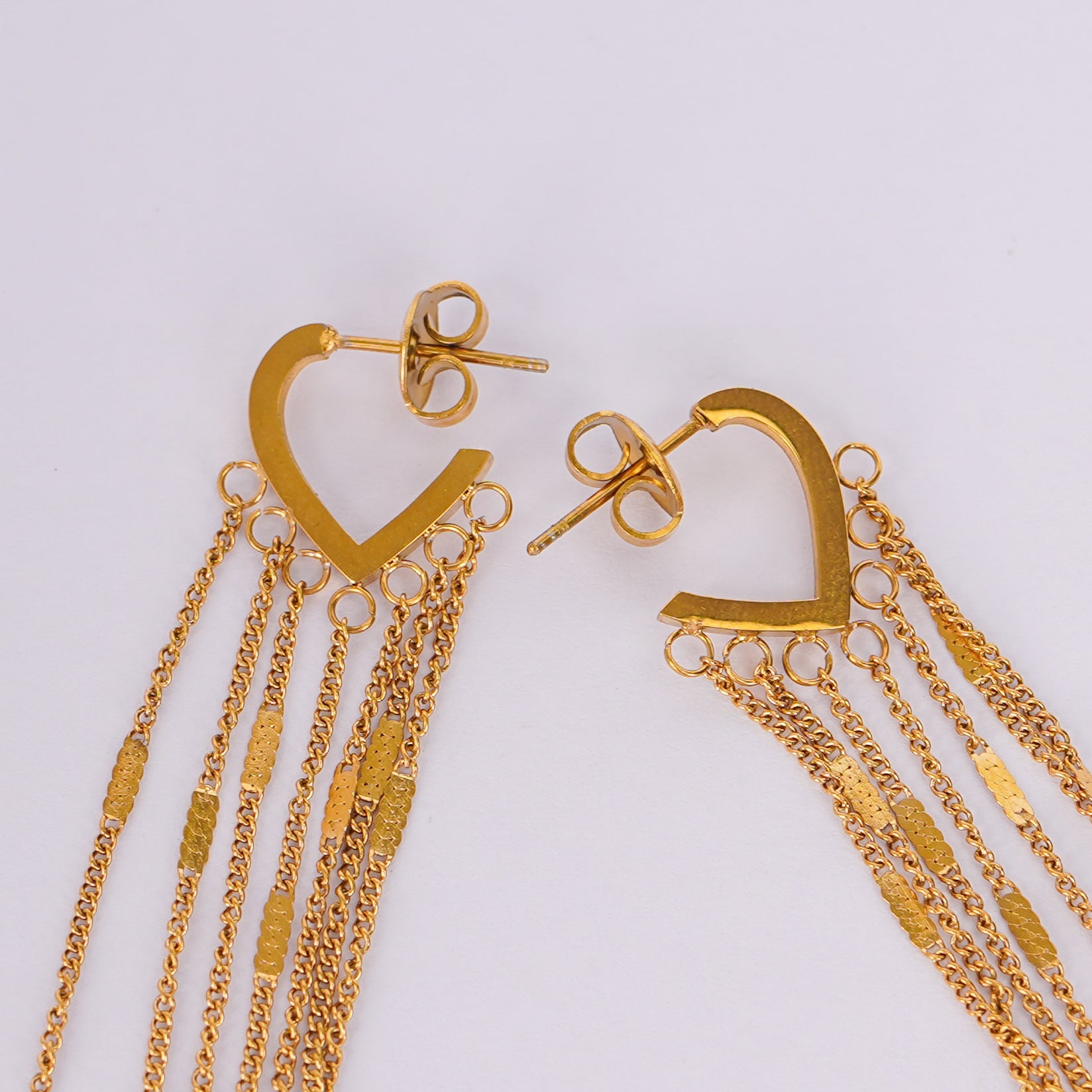 Multi-Layer Chain Drop Earrings