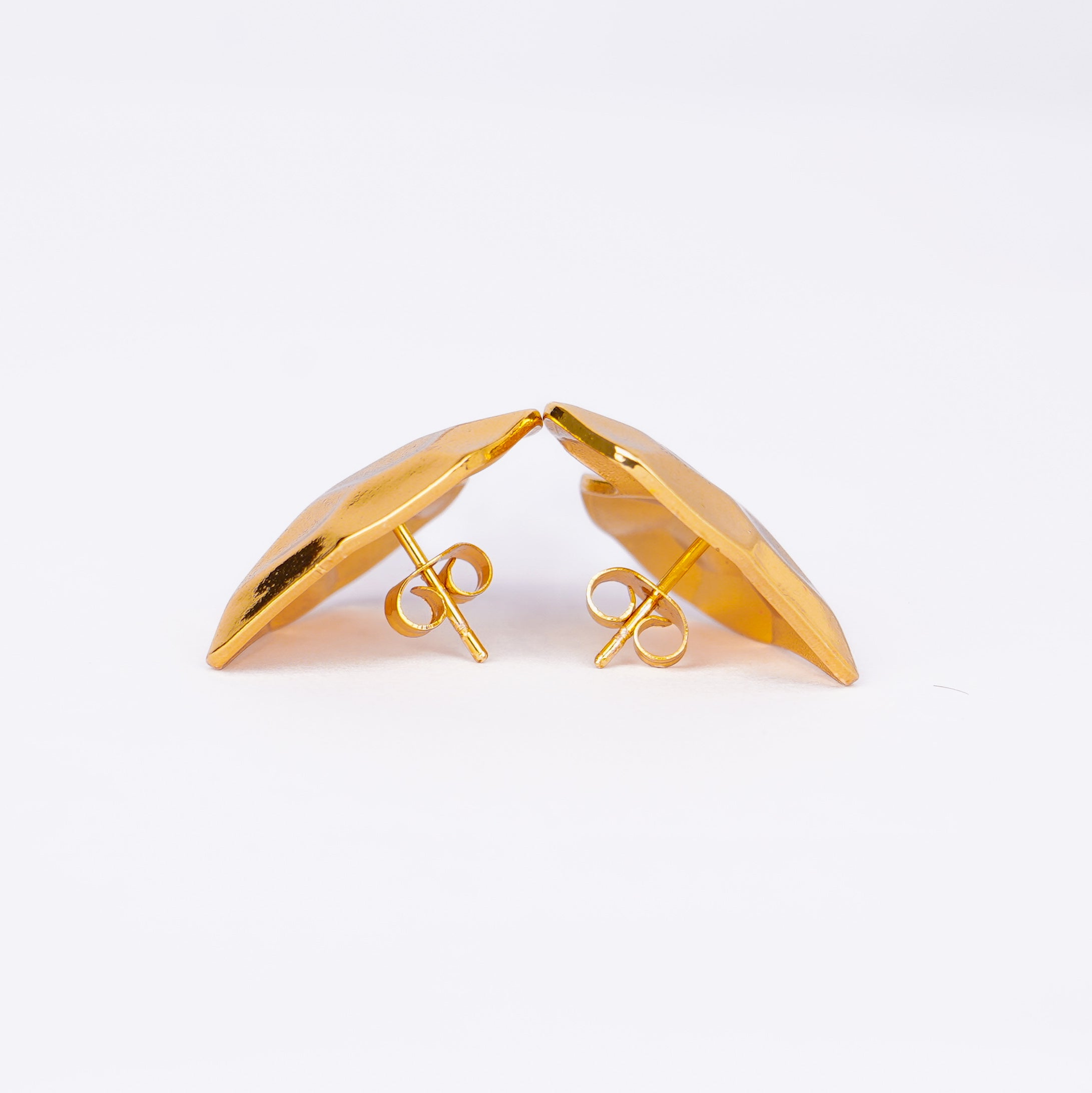 Royal Gold Texture Earrings