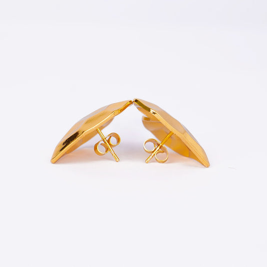 Royal Gold Texture Earrings