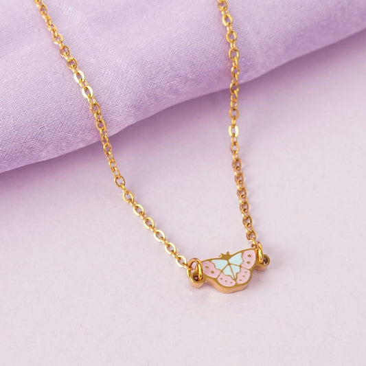 Pastel Butterfly Necklace