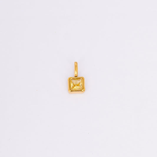 Black Geometric Gold Accent Necklace