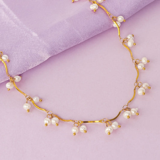 Pearl Geometry Elegance Necklace