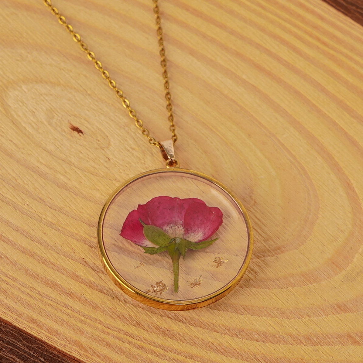 June Bloom Floral Pendant Necklace