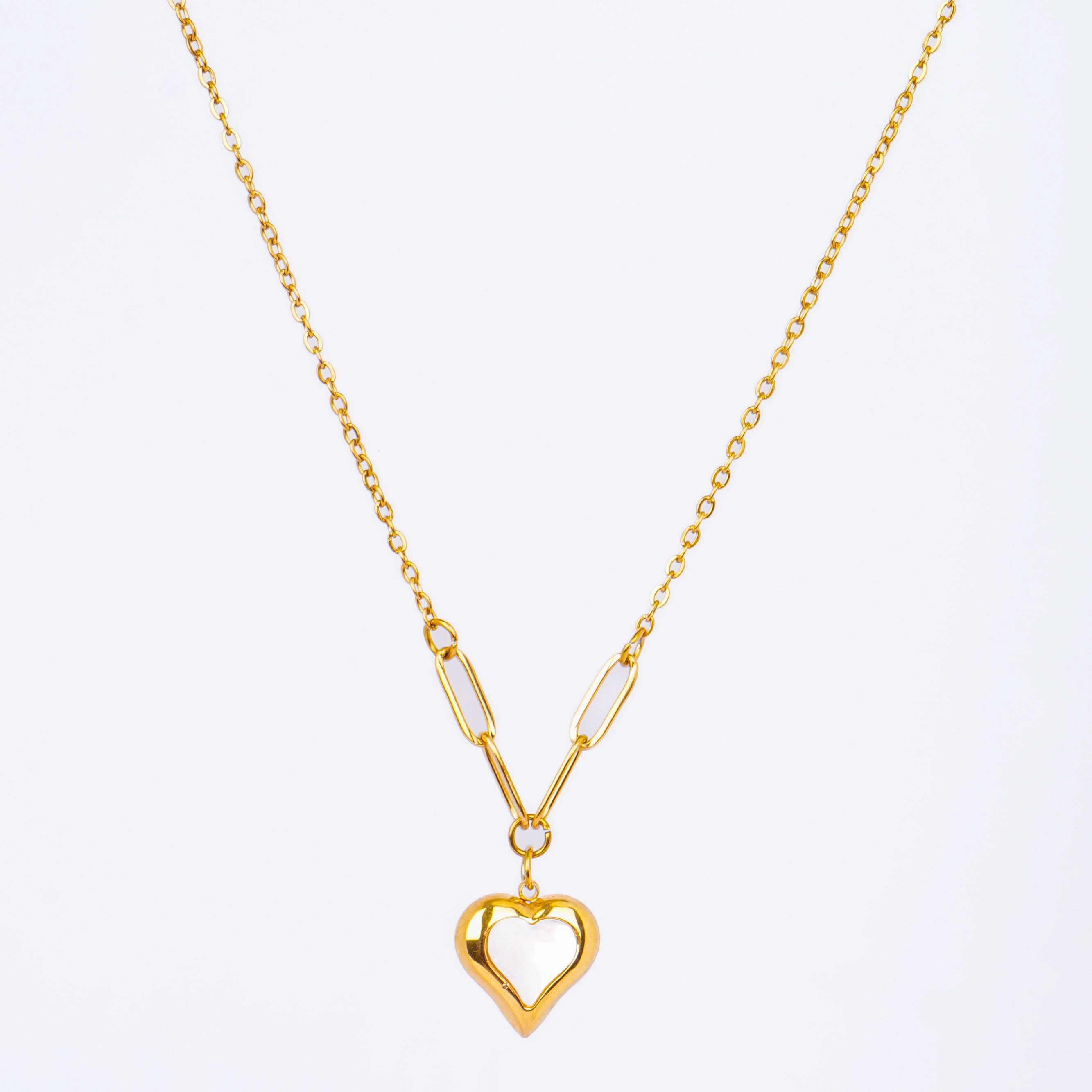 Golden Love Link Necklace