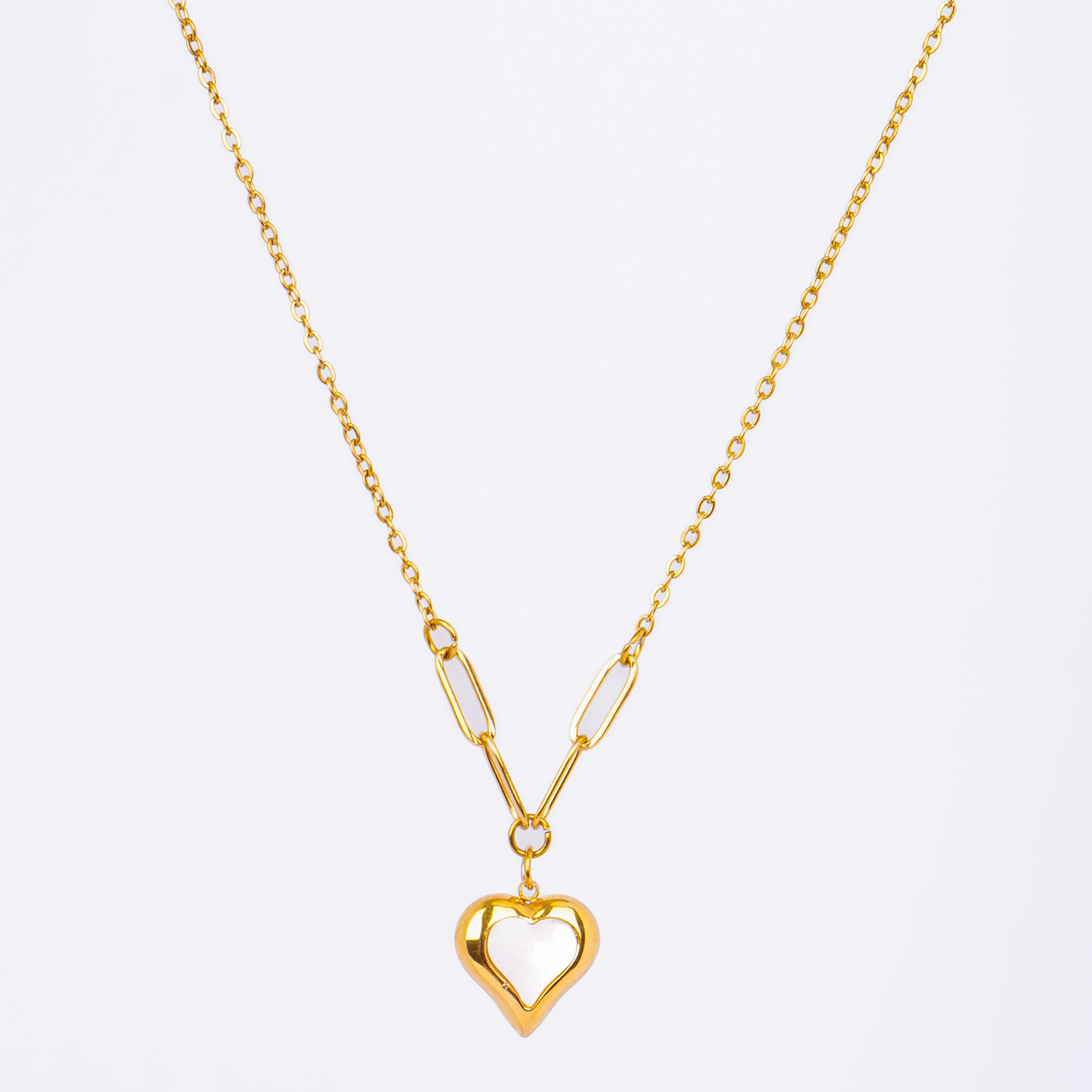 Golden Love Link Necklace
