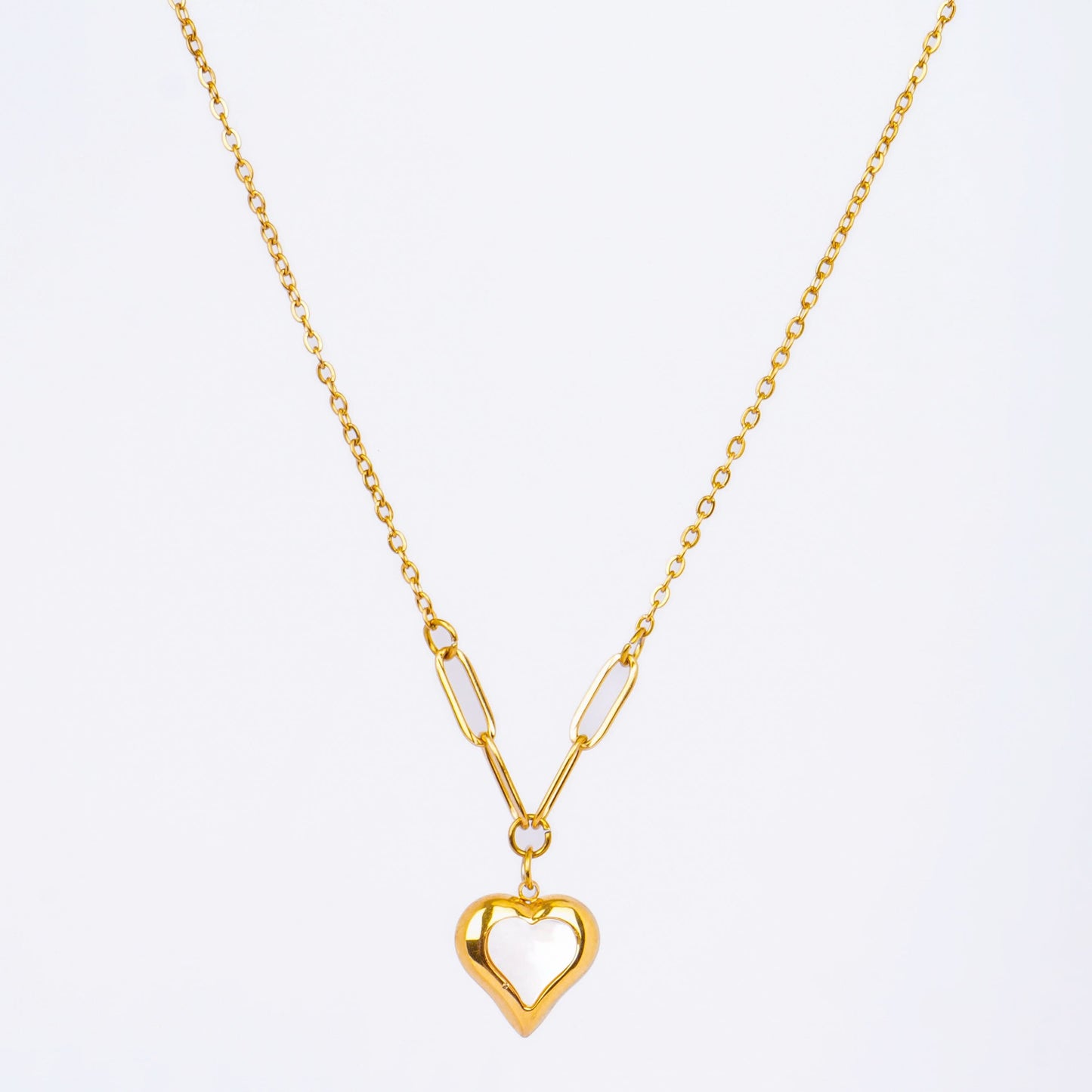 Golden Love Link Necklace