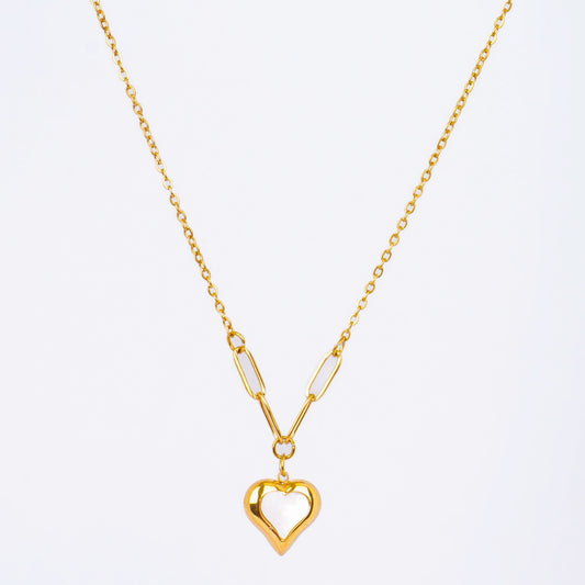 Golden Love Link Necklace
