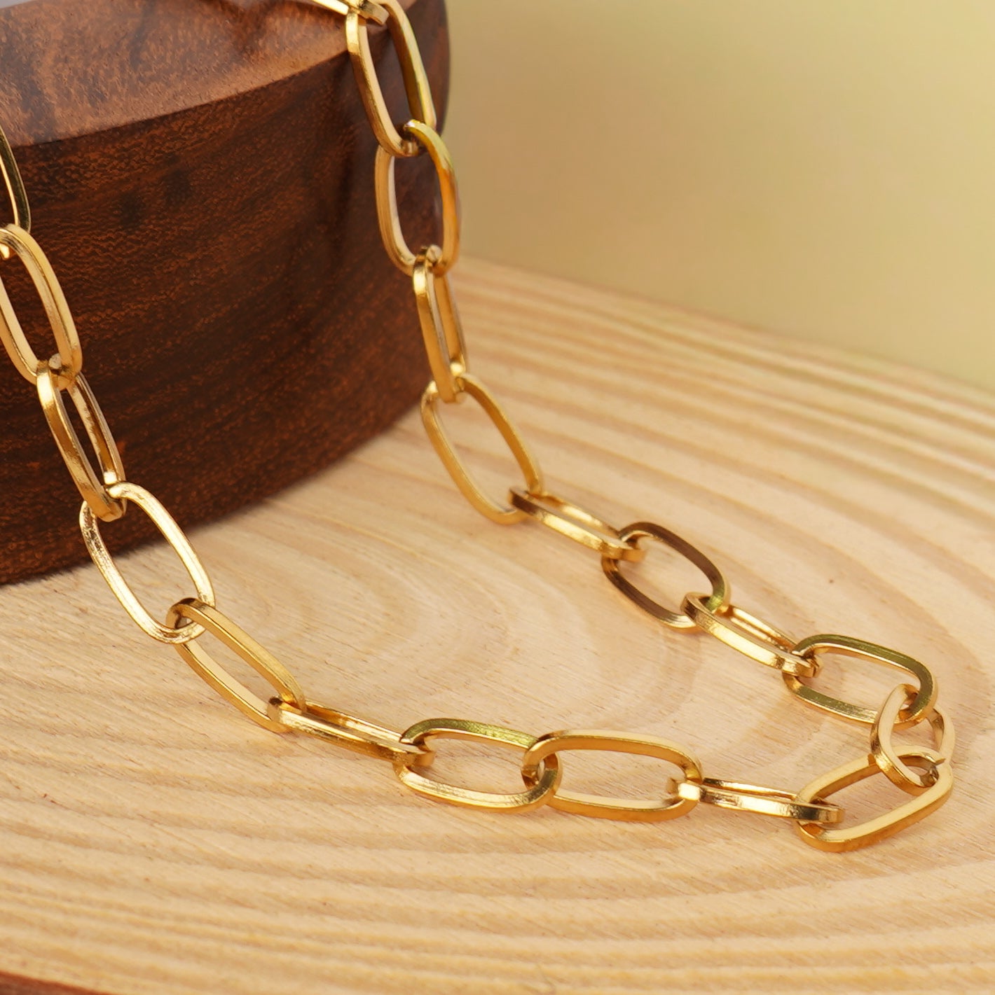 Golden Link Chain Necklace