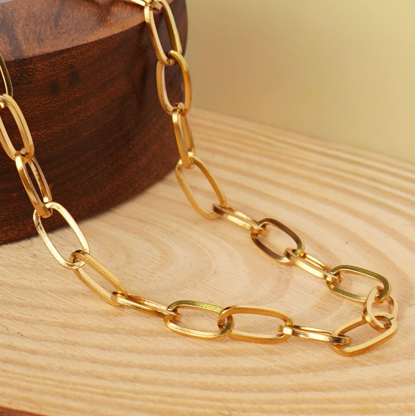 Golden Link Chain Necklace