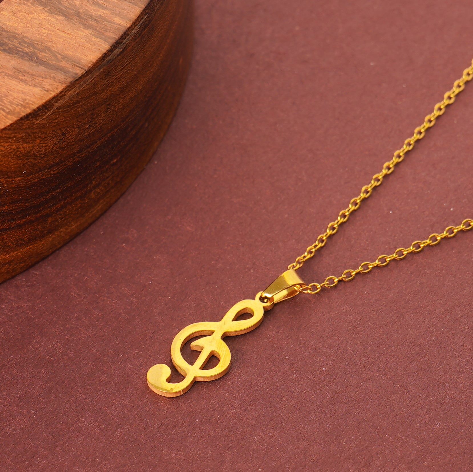 Golden Melody Pendant Necklace