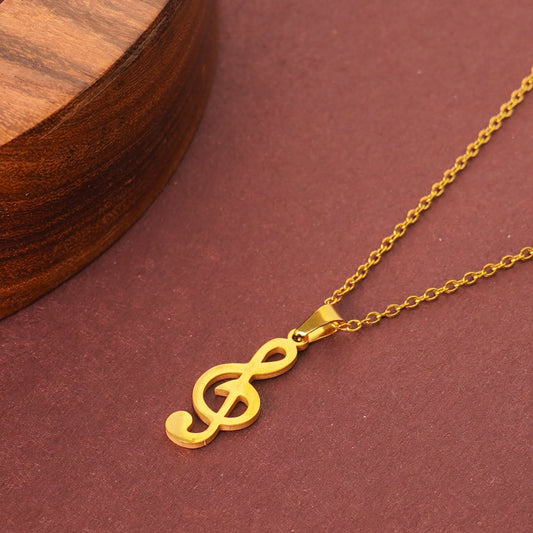 Golden Melody Pendant Necklace