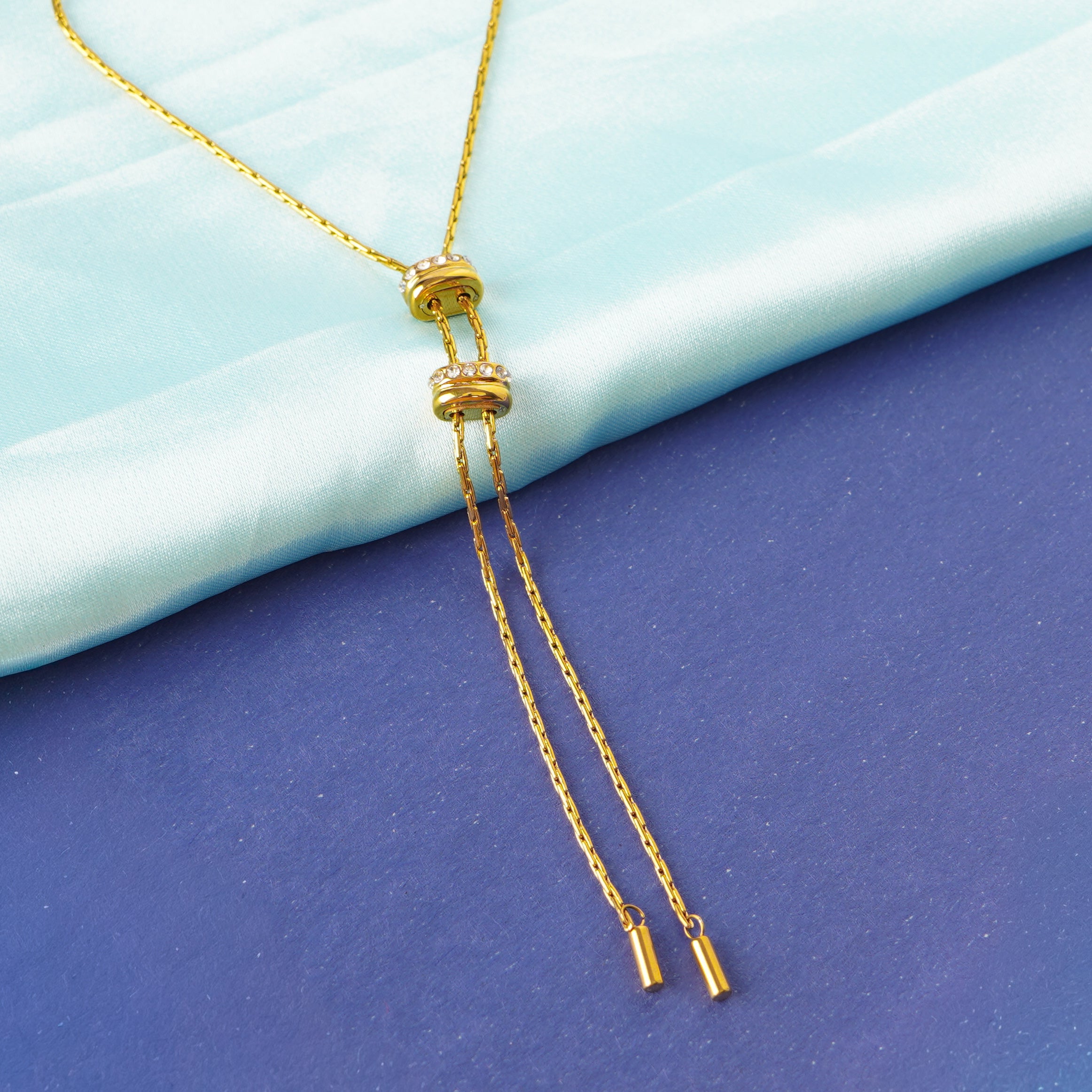 Adjustable Geometric Diamond Necklace