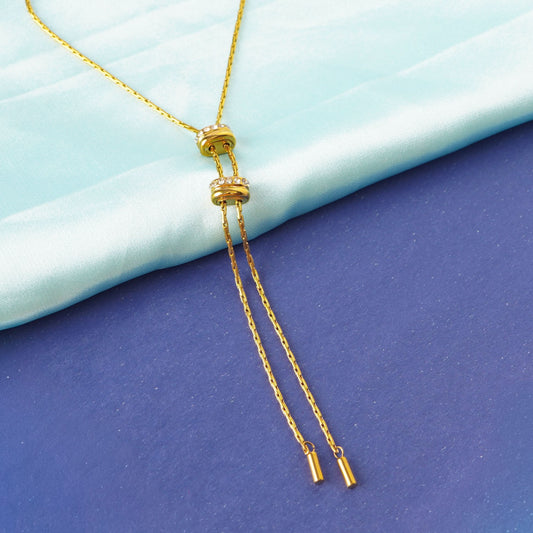 Adjustable Geometric Diamond Necklace