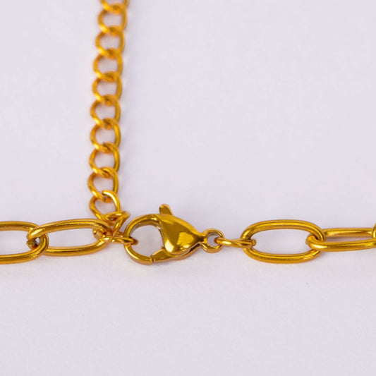 Golden Evil Eye Charm Necklace