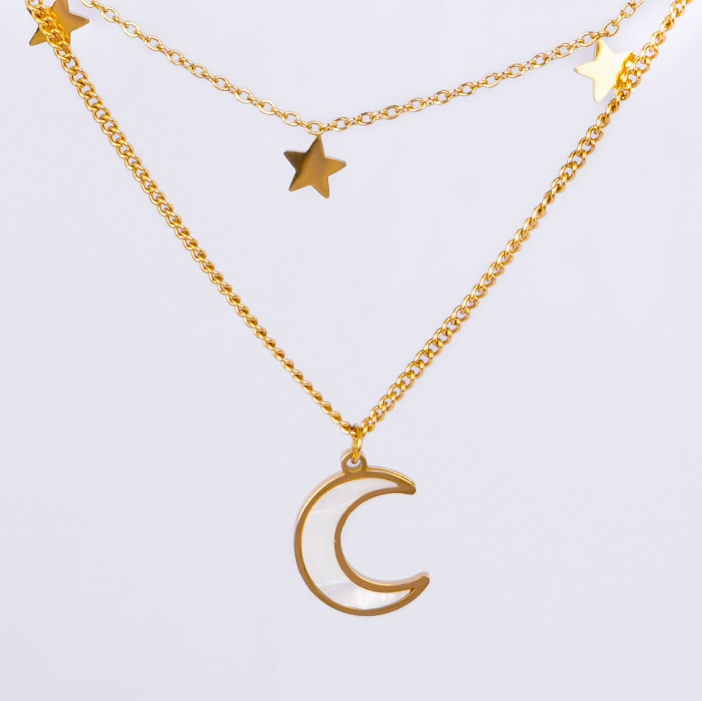 Celestial Cloud Charm Necklace Set