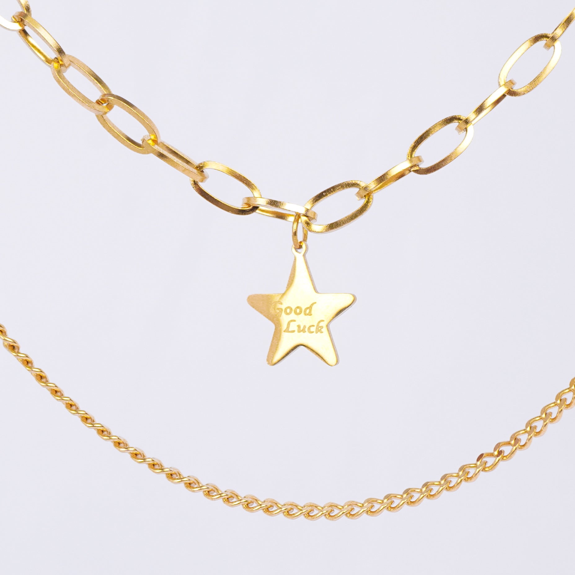 Vintage Star Gold Necklace