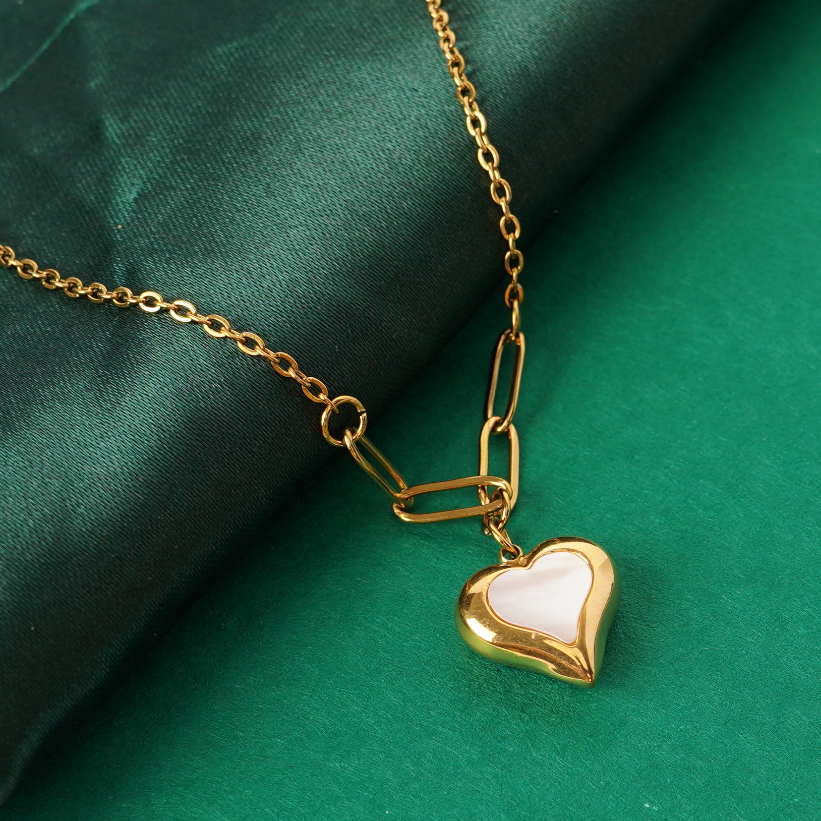 Golden Love Link Necklace
