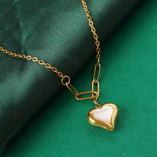 Golden Love Link Necklace