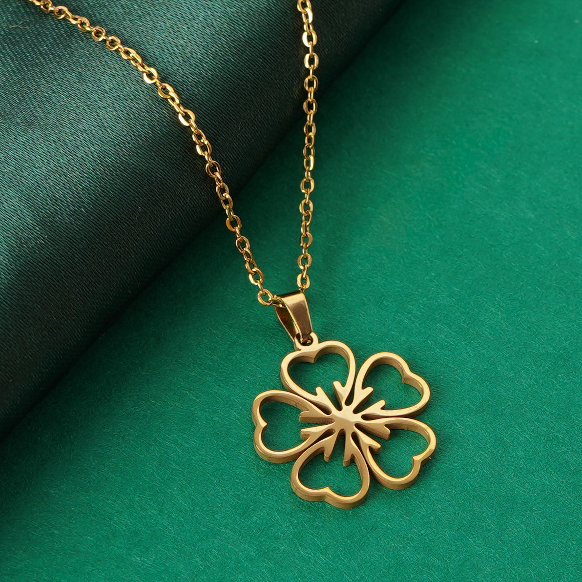 Celestia Floral Charm Necklace