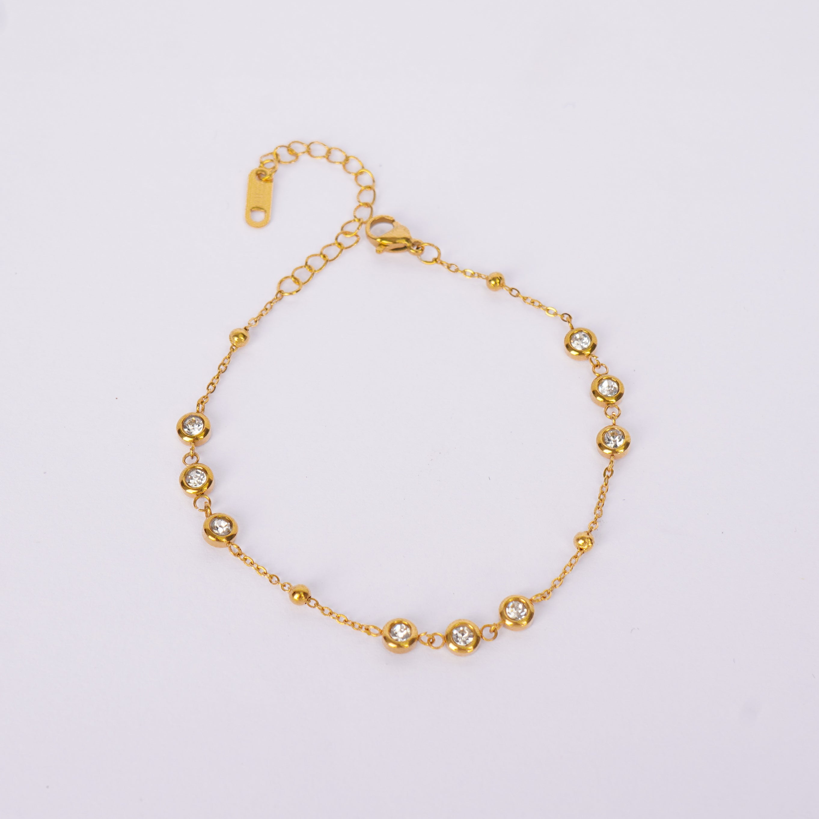 Minimal Stone Chain Bracelet