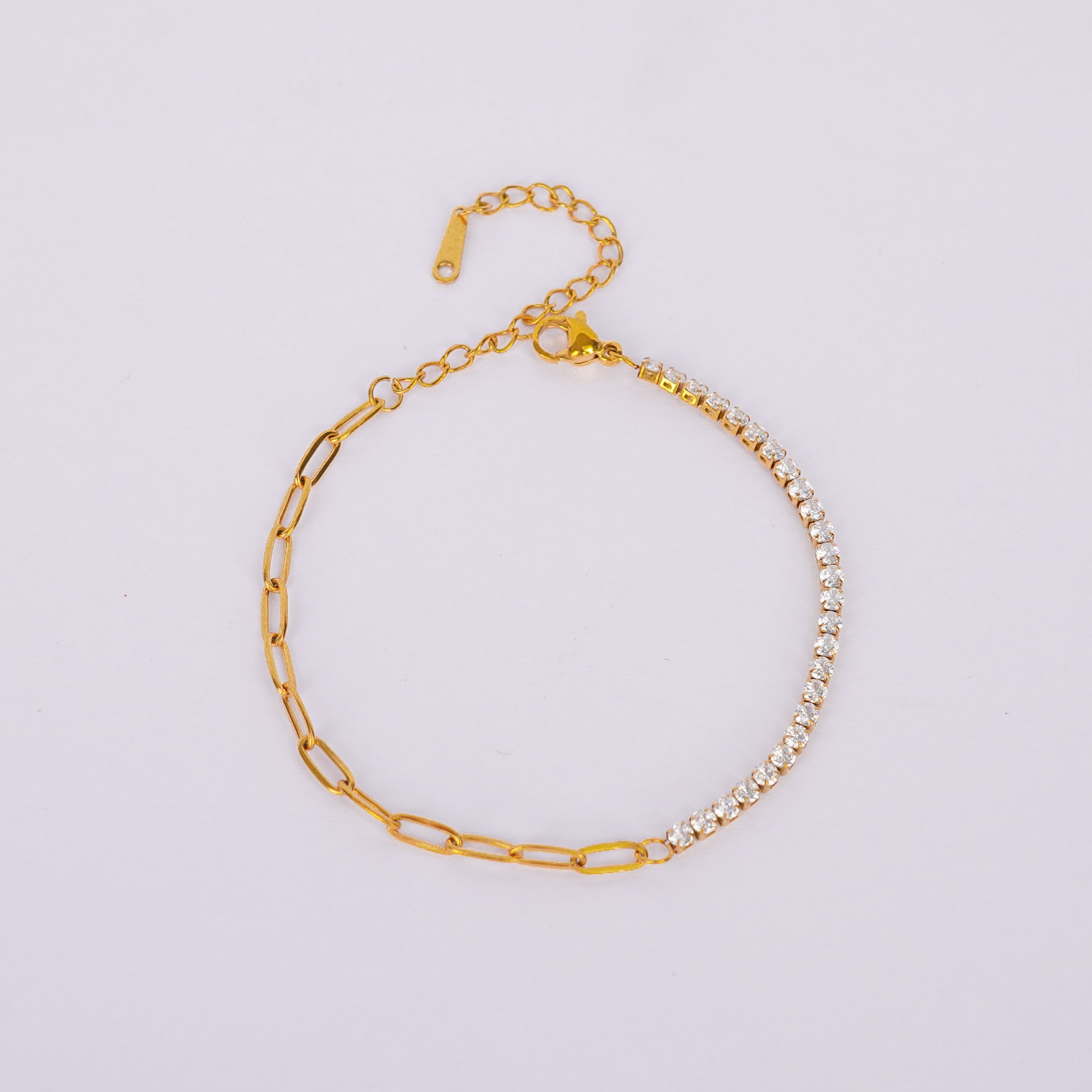Aurelia Dual Luxe Tennis Link Bracelet