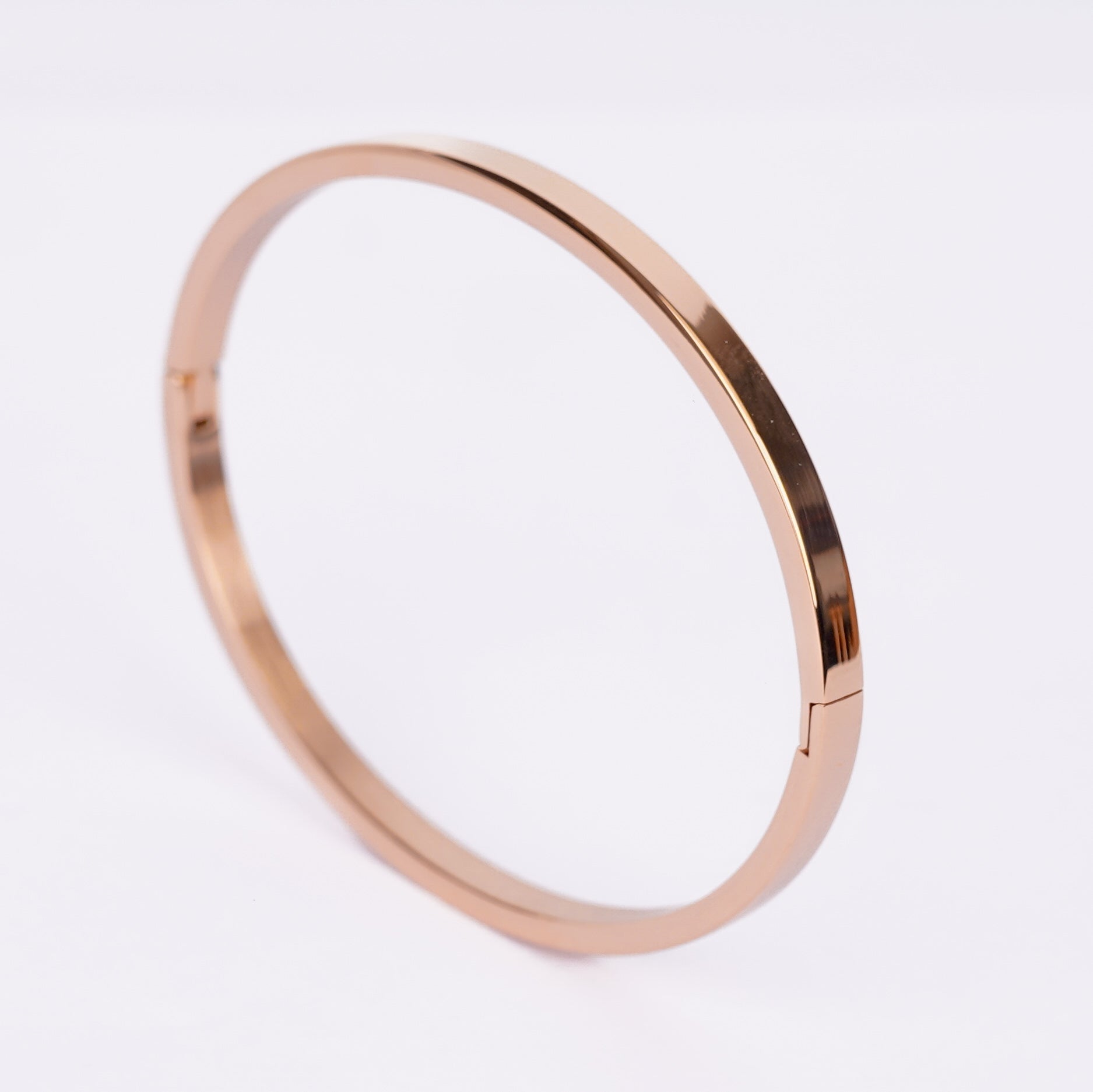 Minimal Rose Gold Bangle