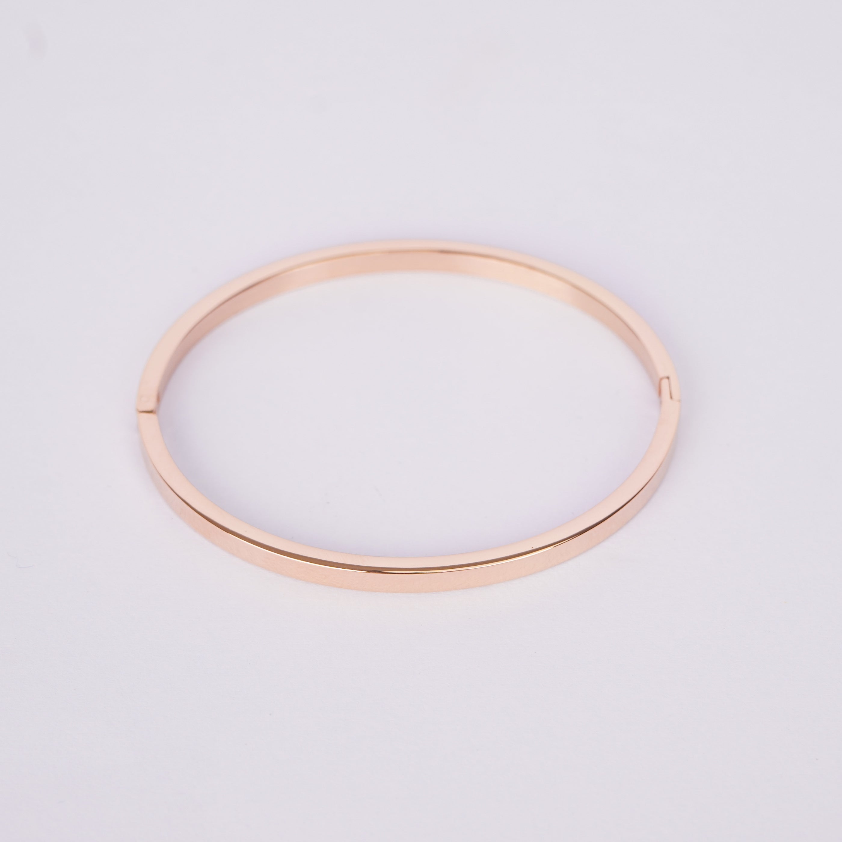 Minimal Rose Gold Bangle