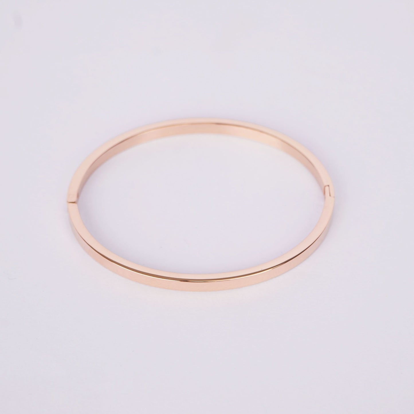 Minimal Rose Gold Bangle